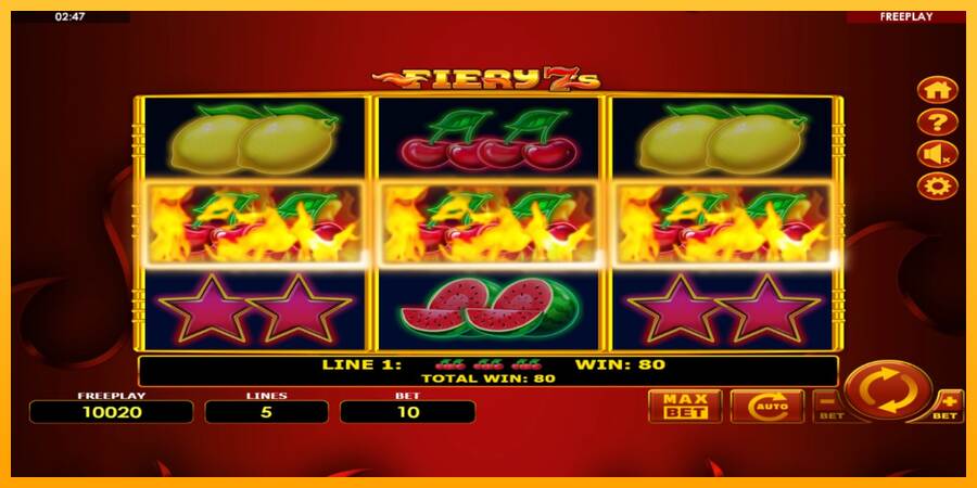 Fiery 7s máquina de juego por dinero, imagen 3