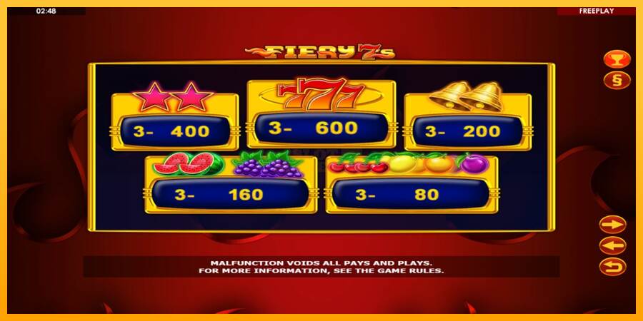 Fiery 7s máquina de juego por dinero, imagen 4