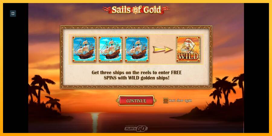 Sails of Gold máquina de juego por dinero, imagen 1