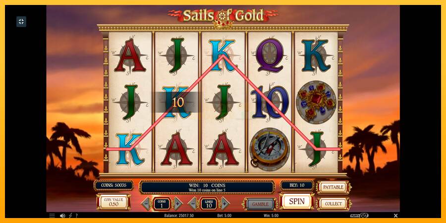 Sails of Gold máquina de juego por dinero, imagen 7