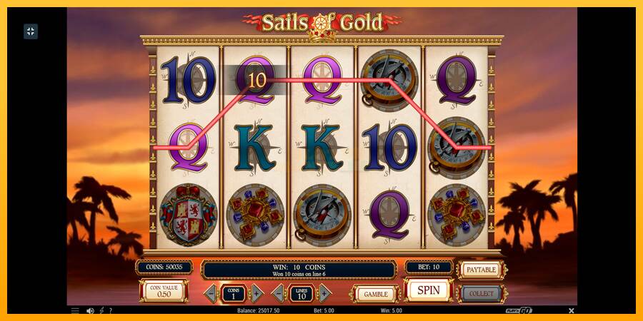 Sails of Gold máquina de juego por dinero, imagen 9