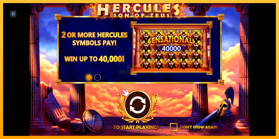 Hercules Son of Zeus máquina de juego por dinero, imagen 1