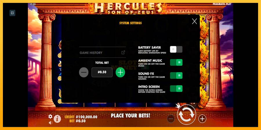 Hercules Son of Zeus máquina de juego por dinero, imagen 2