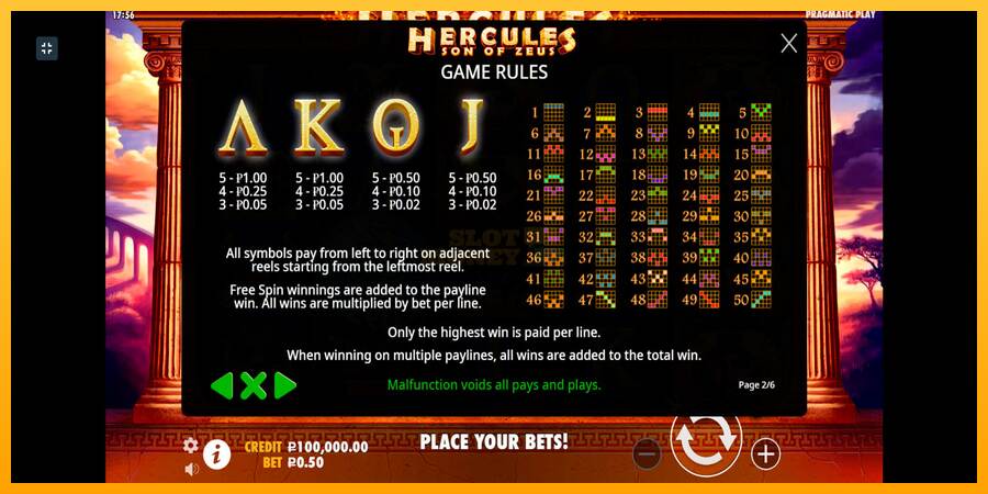 Hercules Son of Zeus máquina de juego por dinero, imagen 4