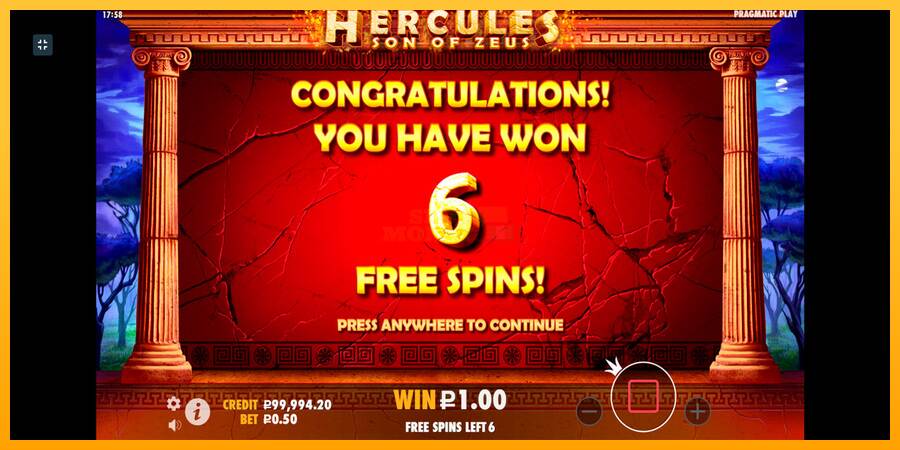 Hercules Son of Zeus máquina de juego por dinero, imagen 9