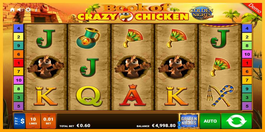 Book of Crazy Chicken Golden Nights máquina de juego por dinero, imagen 2