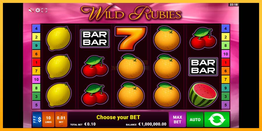 Wild Rubies máquina de juego por dinero, imagen 2