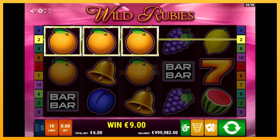 Wild Rubies máquina de juego por dinero, imagen 3