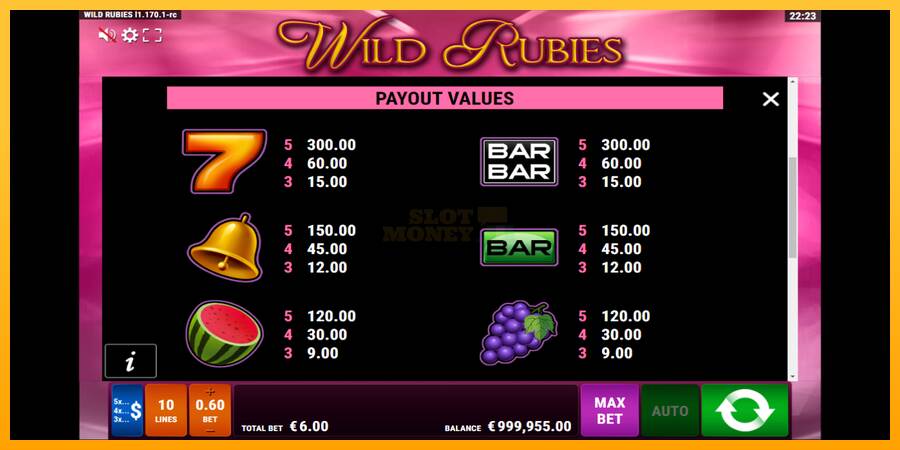 Wild Rubies máquina de juego por dinero, imagen 7