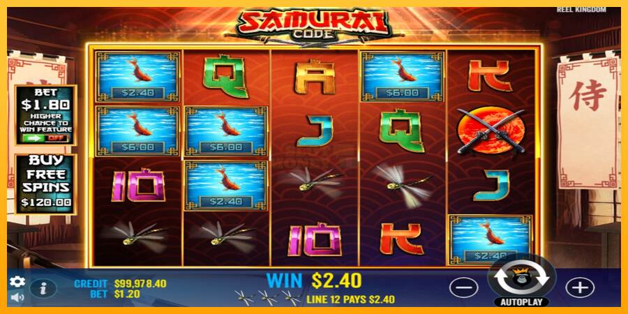 Samurai Code máquina de juego por dinero, imagen 3