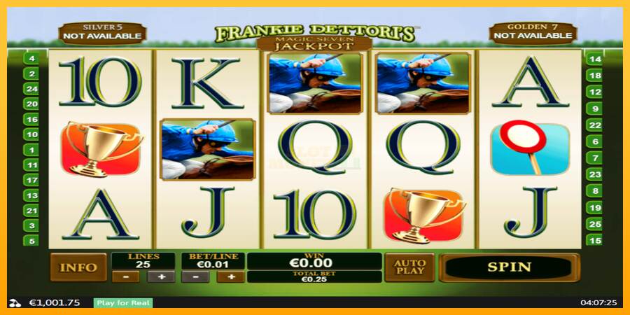 Frankie Dettori Magic Seven Jackpot máquina de juego por dinero, imagen 1