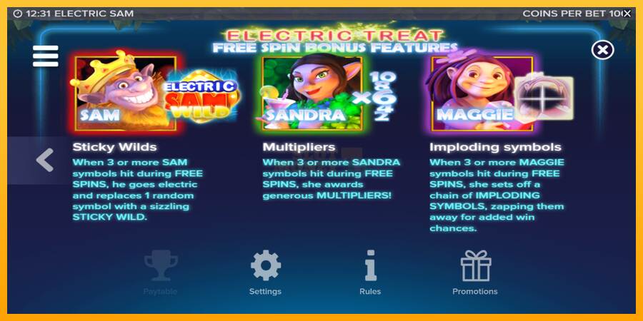 Electric Sam máquina de juego por dinero, imagen 6