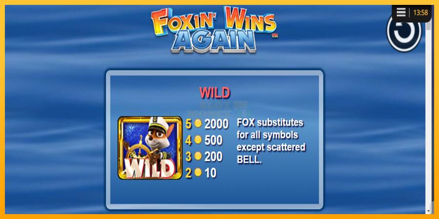 Foxin Wins Again máquina de juego por dinero, imagen 5