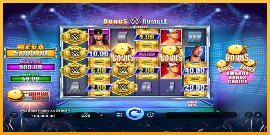 WWE Bonus Rumble Gold Blitz máquina de juego por dinero, imagen 1