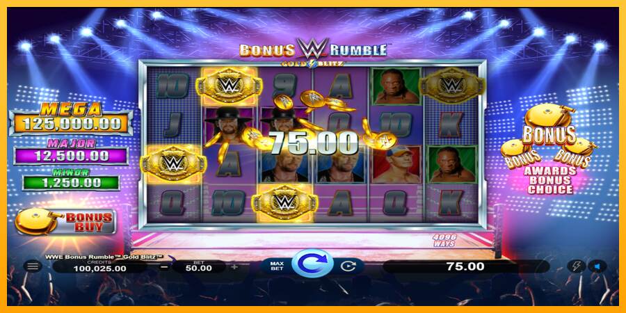 WWE Bonus Rumble Gold Blitz máquina de juego por dinero, imagen 2