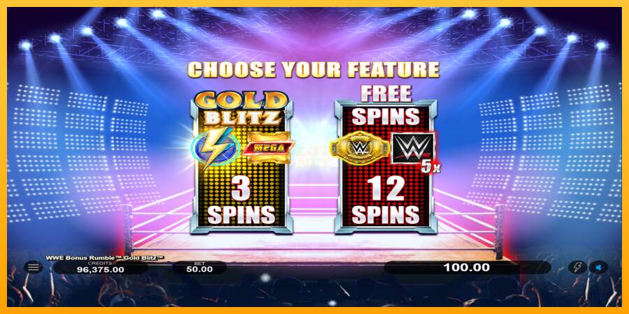 WWE Bonus Rumble Gold Blitz máquina de juego por dinero, imagen 3