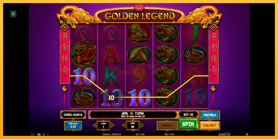 Golden Legend máquina de juego por dinero, imagen 3