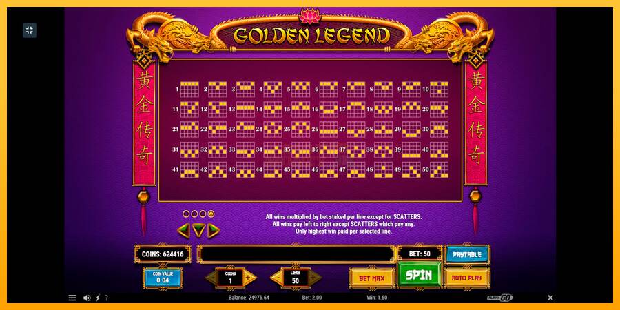 Golden Legend máquina de juego por dinero, imagen 7