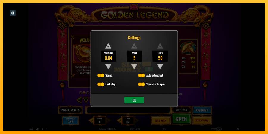 Golden Legend máquina de juego por dinero, imagen 8