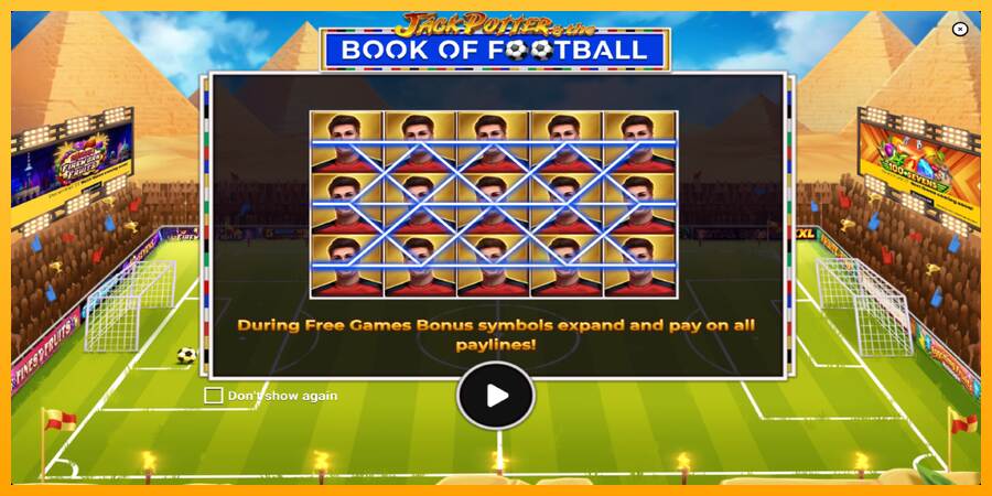 Jack Potter & The Book of Football máquina de juego por dinero, imagen 1