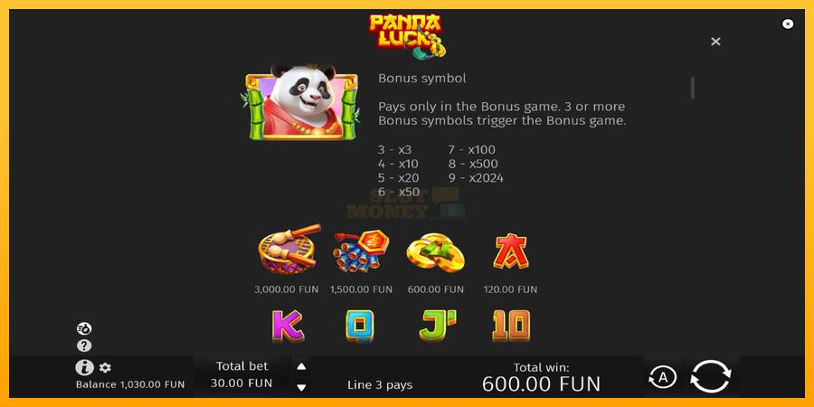 Panda Luck máquina de juego por dinero, imagen 5