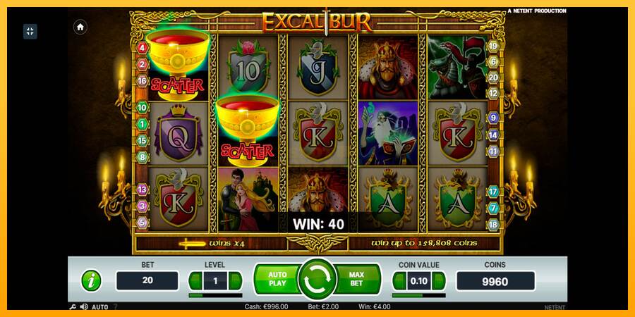 Excalibur máquina de juego por dinero, imagen 2