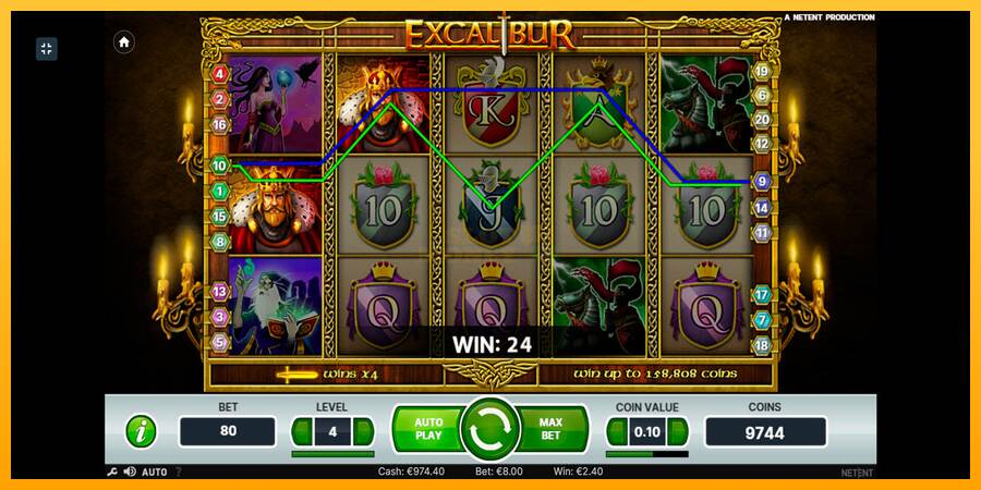 Excalibur máquina de juego por dinero, imagen 3