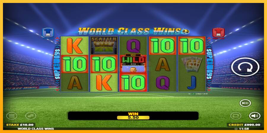 World Class Wins máquina de juego por dinero, imagen 2