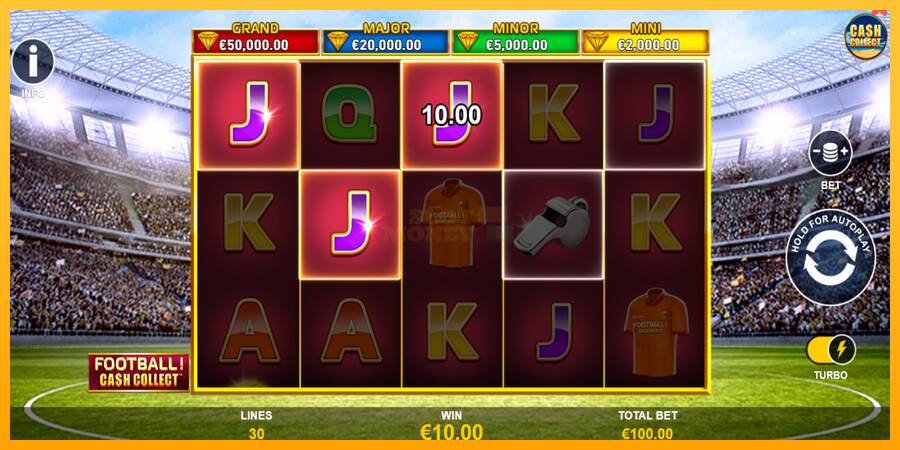 Football Cash Collect PowerPlay Jackpot máquina de juego por dinero, imagen 4