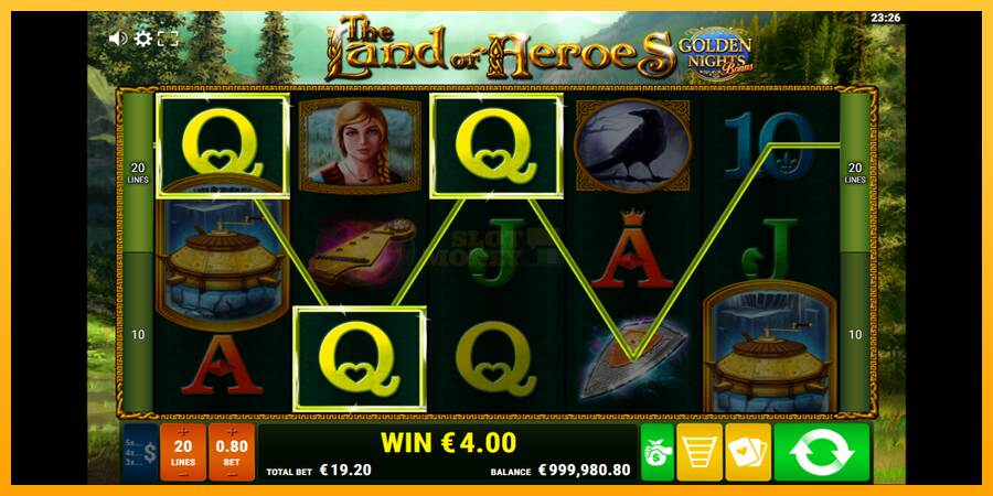 The Land of Heroes Golden Nights máquina de juego por dinero, imagen 3