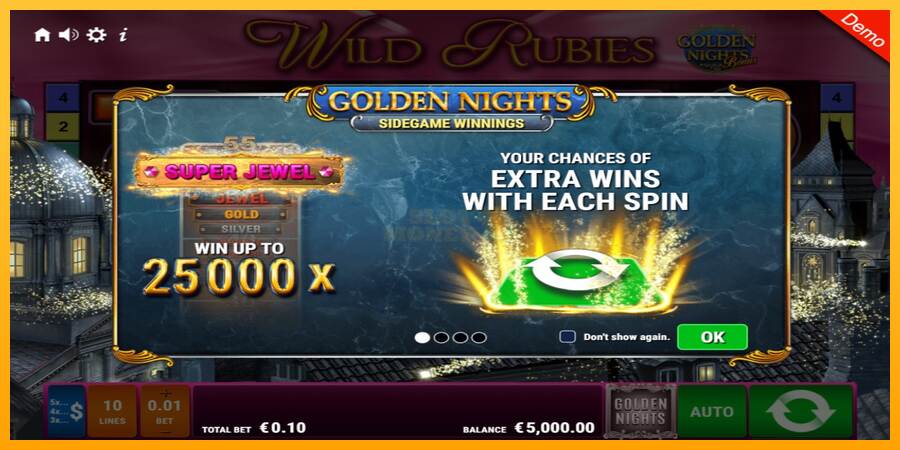 Wild Rubies Golden Nights máquina de juego por dinero, imagen 1