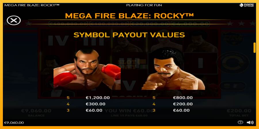 Mega Fire Blaze: Rocky máquina de juego por dinero, imagen 4