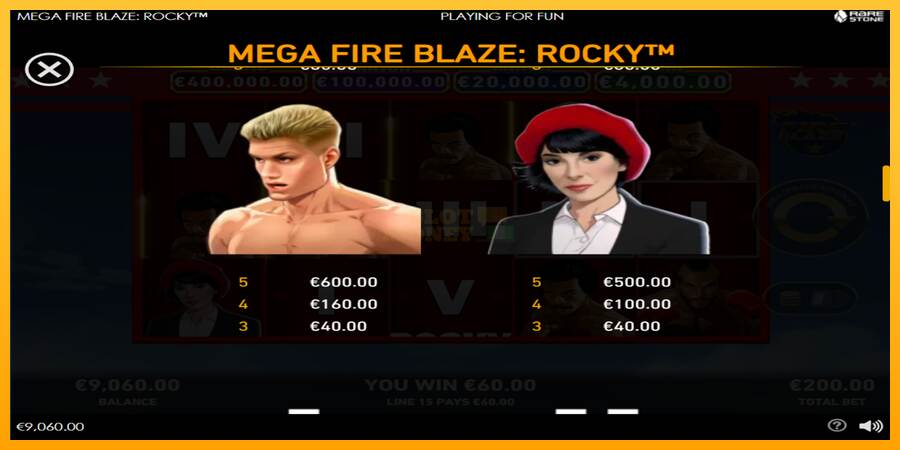 Mega Fire Blaze: Rocky máquina de juego por dinero, imagen 5