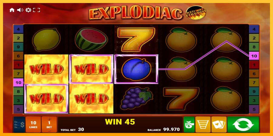 Explodiac Red Hot Firepot máquina de juego por dinero, imagen 2