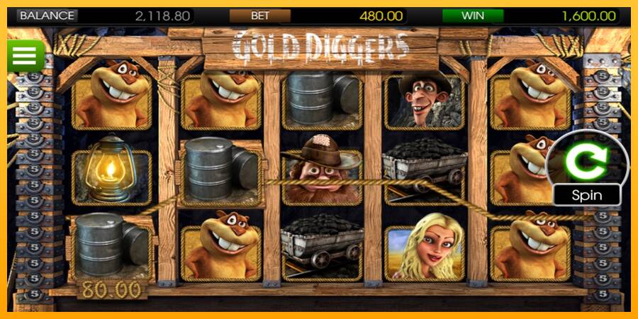 Gold Diggers máquina de juego por dinero, imagen 2