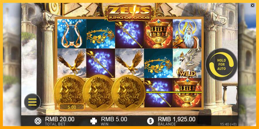 Zeus King of Gods máquina de juego por dinero, imagen 3