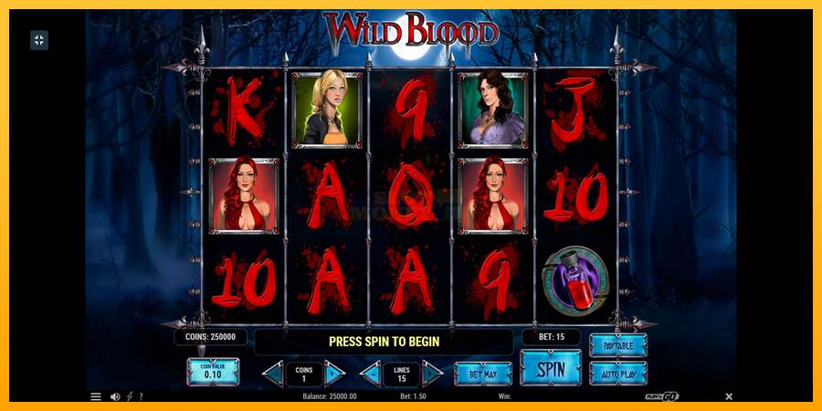 Wild Blood máquina de juego por dinero, imagen 1