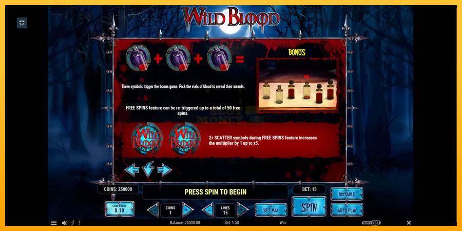 Wild Blood máquina de juego por dinero, imagen 9