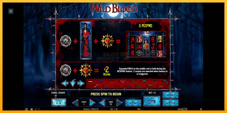 Wild Blood máquina de juego por dinero, imagen 10