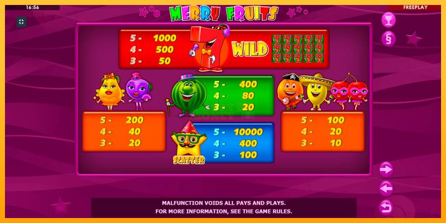 Merry Fruits máquina de juego por dinero, imagen 8