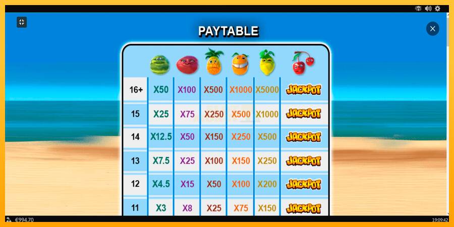 Funky Fruits máquina de juego por dinero, imagen 3