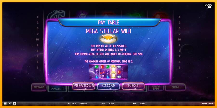 Mega Stellar máquina de juego por dinero, imagen 6