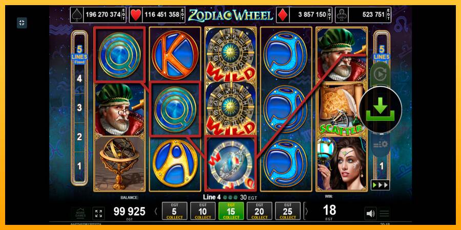 Zodiac Wheel máquina de juego por dinero, imagen 2