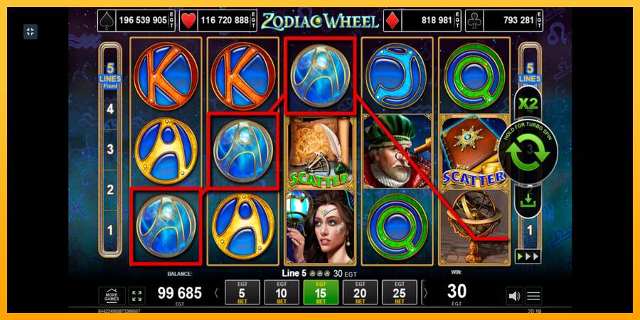 Zodiac Wheel máquina de juego por dinero, imagen 4