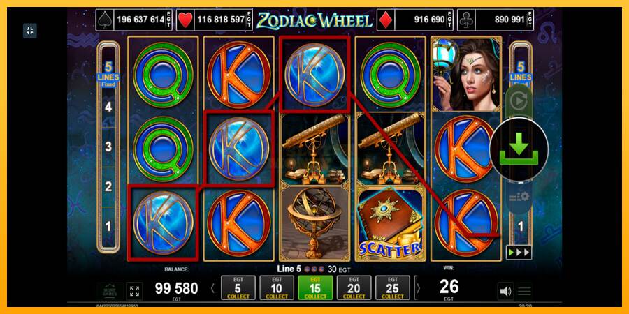 Zodiac Wheel máquina de juego por dinero, imagen 5