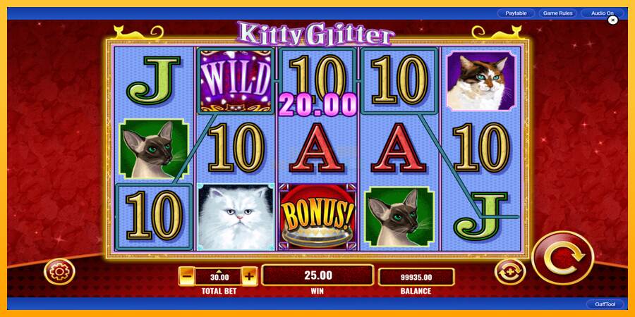 Kitty Glitter máquina de juego por dinero, imagen 4