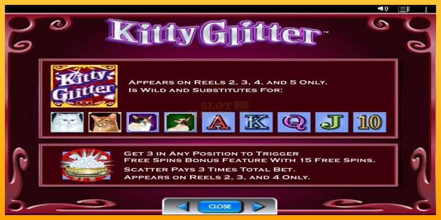 Kitty Glitter máquina de juego por dinero, imagen 5