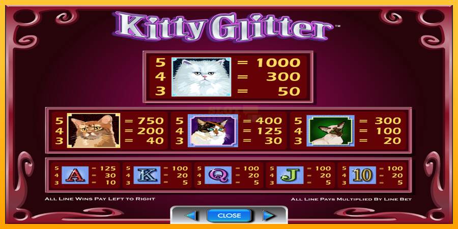 Kitty Glitter máquina de juego por dinero, imagen 6