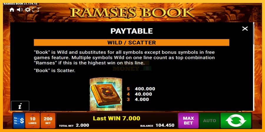 Ramses Book máquina de juego por dinero, imagen 5