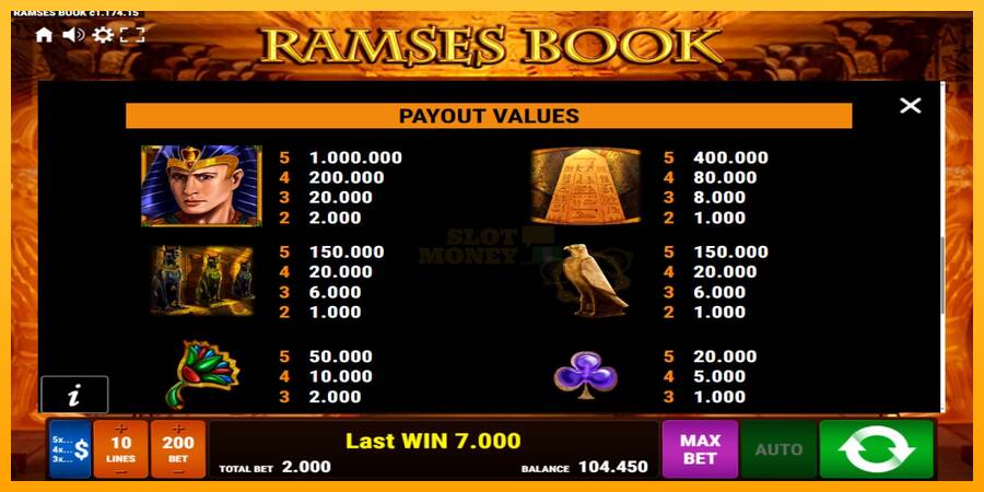 Ramses Book máquina de juego por dinero, imagen 7